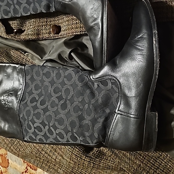 Coach signature riding boots 8.5 - Picture 2 of 7